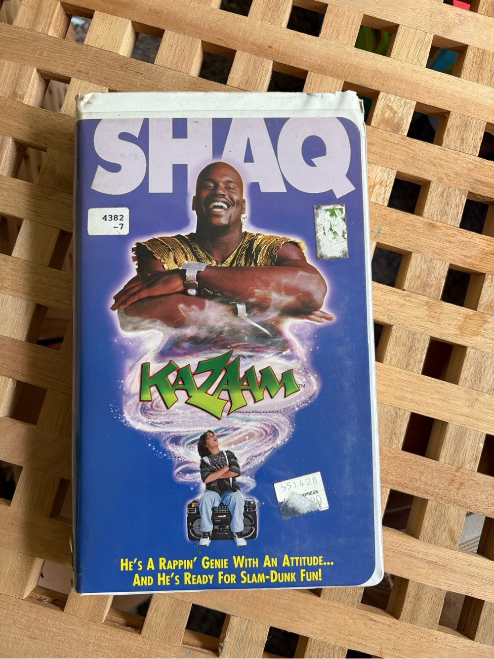 Vintage Kazaam Shaq VHS movie